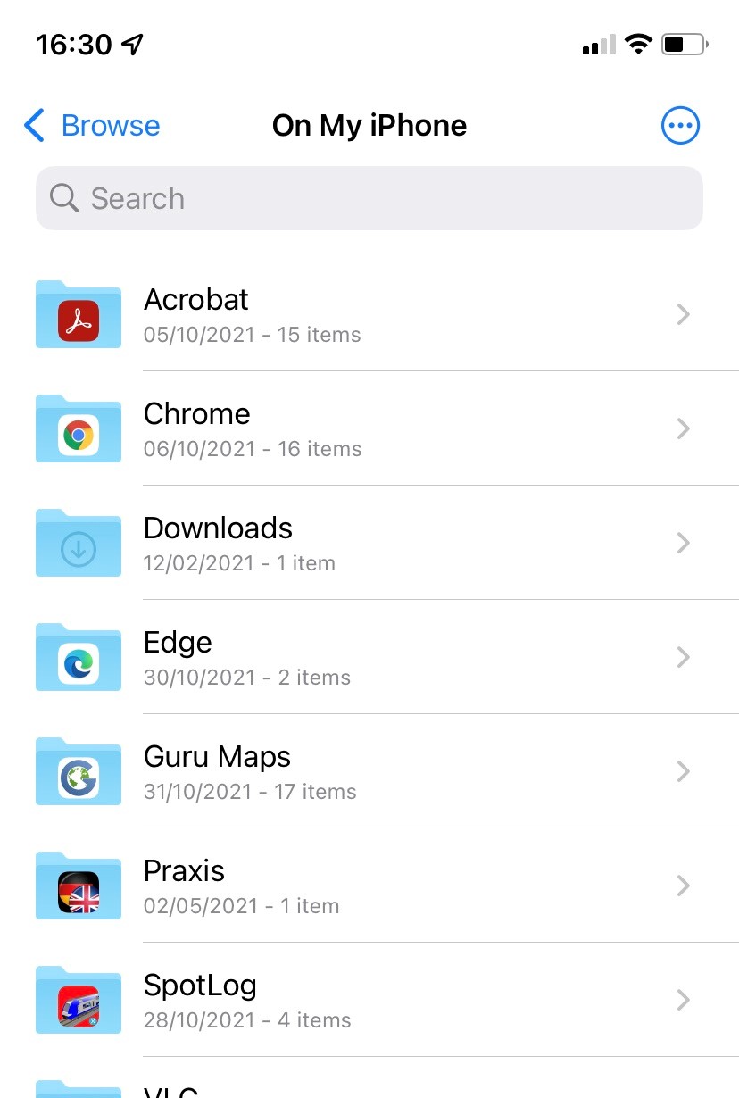 App files spotlog